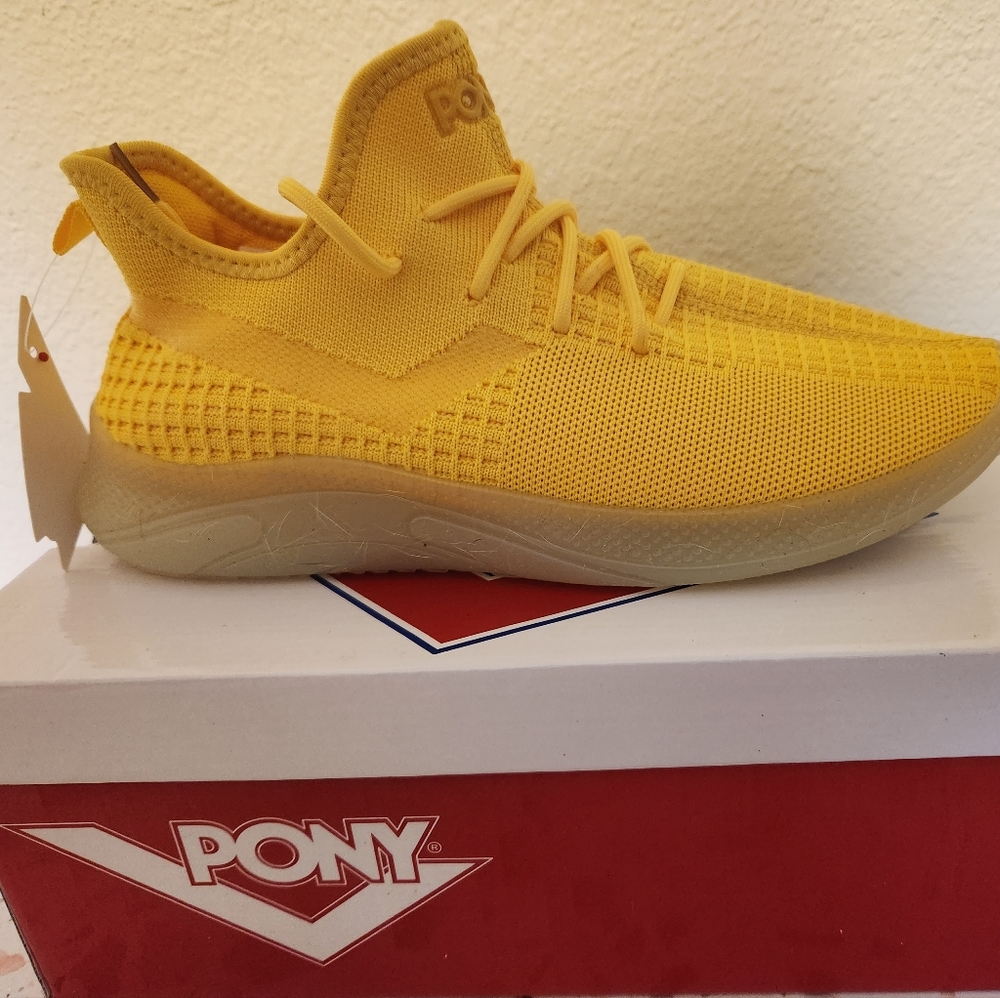 Women's Pony Athletic shoes- Yellow 8.5
